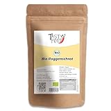 Tasty Pott Bio Roggenschrot | Roggen | Getreideschrot | Zum Backen | Fürs Müsli | Vegane Ernährung | Getreide | Im Beutel 500g