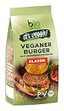 biozentrale Veggie Burger Klassik | 170 g, circa 4 Burger| vegane Fleisch-Alternative aus Erbsenprotein | hoher Proteingehalt | ohne Soja | zum Braten und Grillen