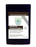 VITARAGNA Mushrox Vitalpilz Kaffee, Instant Mushroom Coffee, löslicher Arabica Kaffeemix mit Cordyceps, Ganoderma Reishi, Floracia, 30 Portionen