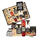Präsentkorb für Feinschmecker gefüllt I Geschenkkorb für Männer und Frauen I Feinkost-Presentkorb glutenfrei und mediterran