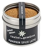 Zauber der Gewürze Pumpkin Spice Latte Gewürz mit Zimt, Ingwer und Bourbon Vanille, vegan, perfekt für Kaffee und auch für Kürbisgerichte, in wiederverschließbarer Aroma-Dose, 45 g