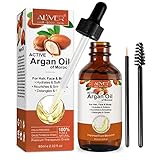 Arganöl Haare Bio Kaltgepresst, Argan Oil Für Gesicht, Haut & Haare 60ml - Argan öl ohne Zusätze mit Pipette