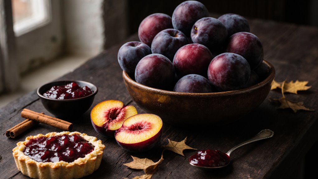 süße herbstliche Obstdesserts